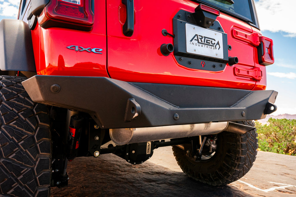 Kit de eliminación de llanta de repuesto Artec Wrangler JL - Aluminio con recubrimiento en polvo