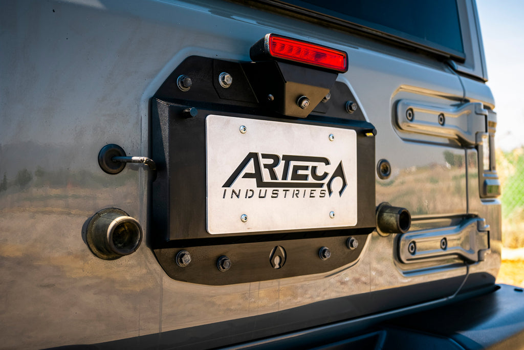 Kit de eliminación de llanta de repuesto Artec Wrangler JL - Aluminio con recubrimiento en polvo