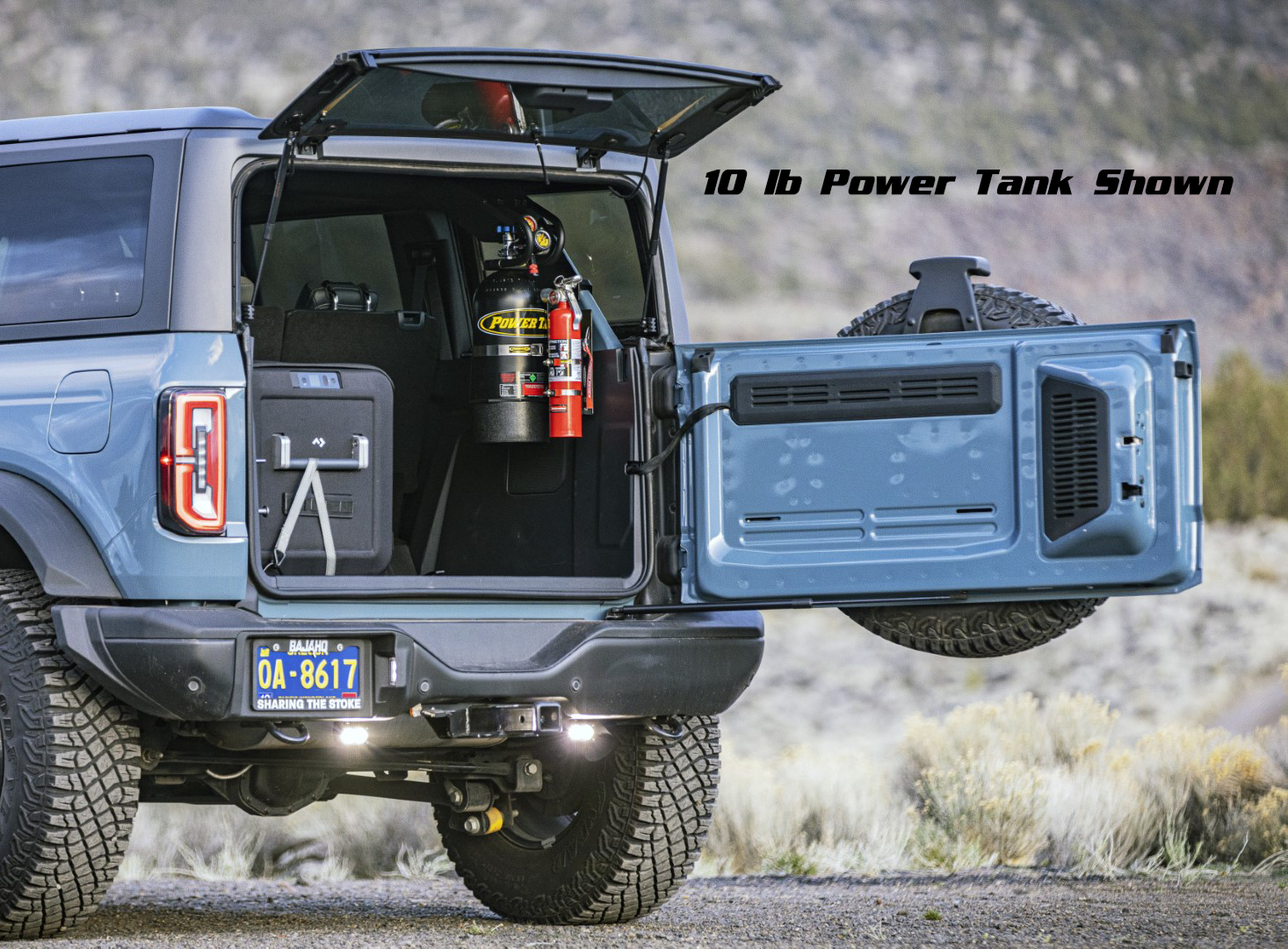 Power Tank 4 Door Bronco Plate - Power Tank or Propane Tank mount (6th Gen 2021+)