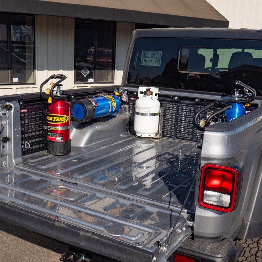 Power Tank Power Plate - MOLLE Panel or Bedside Rack Mount for Power Tanks and Propane Tanks