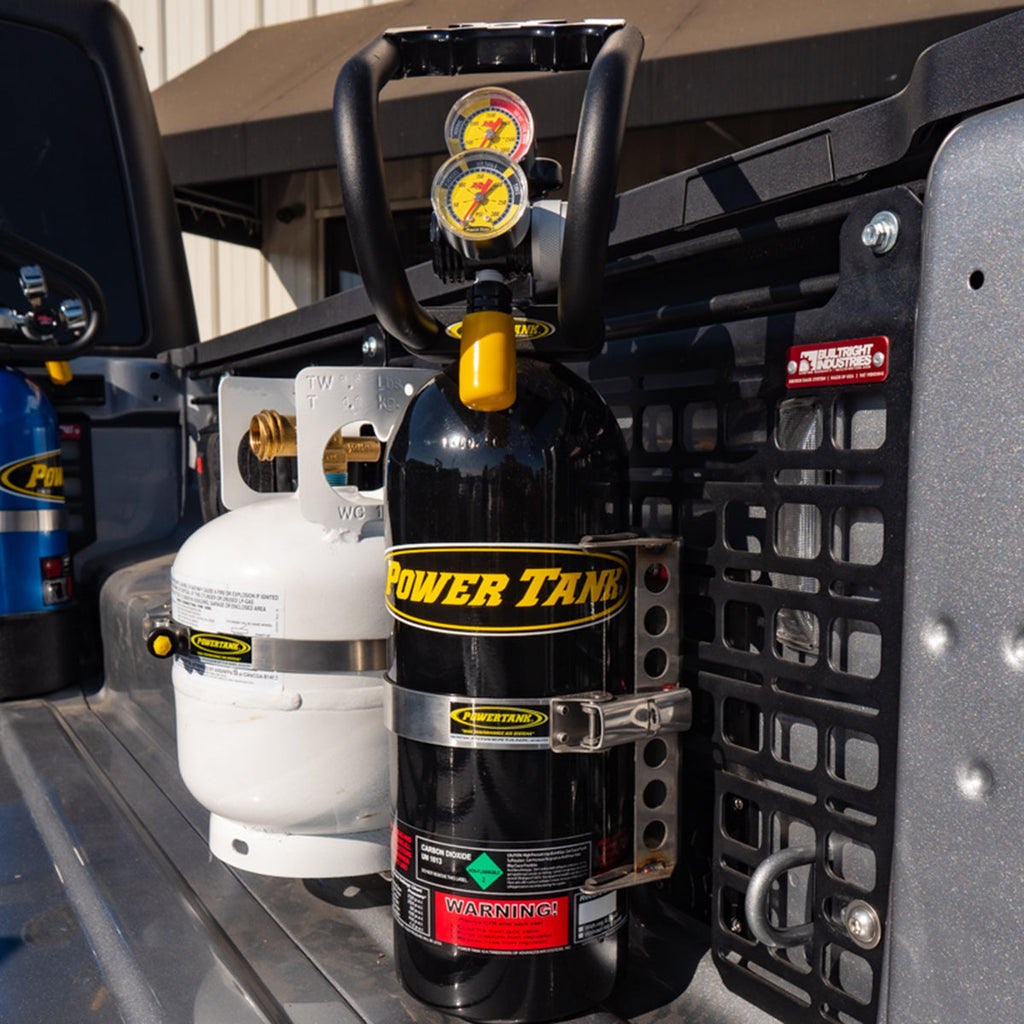 Power Tank Power Plate - MOLLE Panel or Bedside Rack Mount for Power Tanks and Propane Tanks