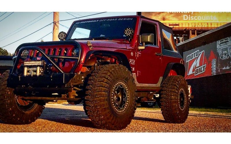 Estriberas protectoras de acero para Jeep JK de 2 puertas