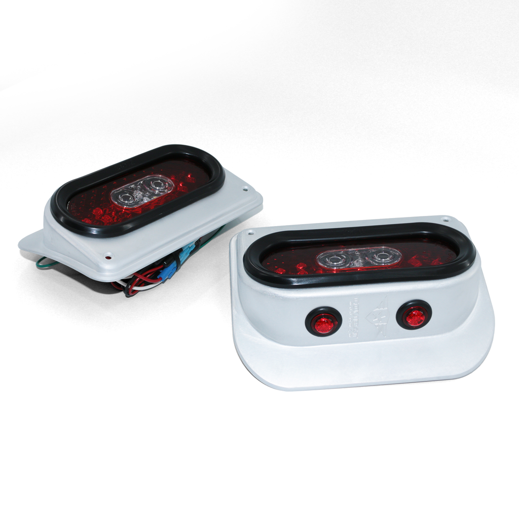 Jeep JK/JKU Wrangler Off Road LED Tail Light Kit - Raw Aluminum
