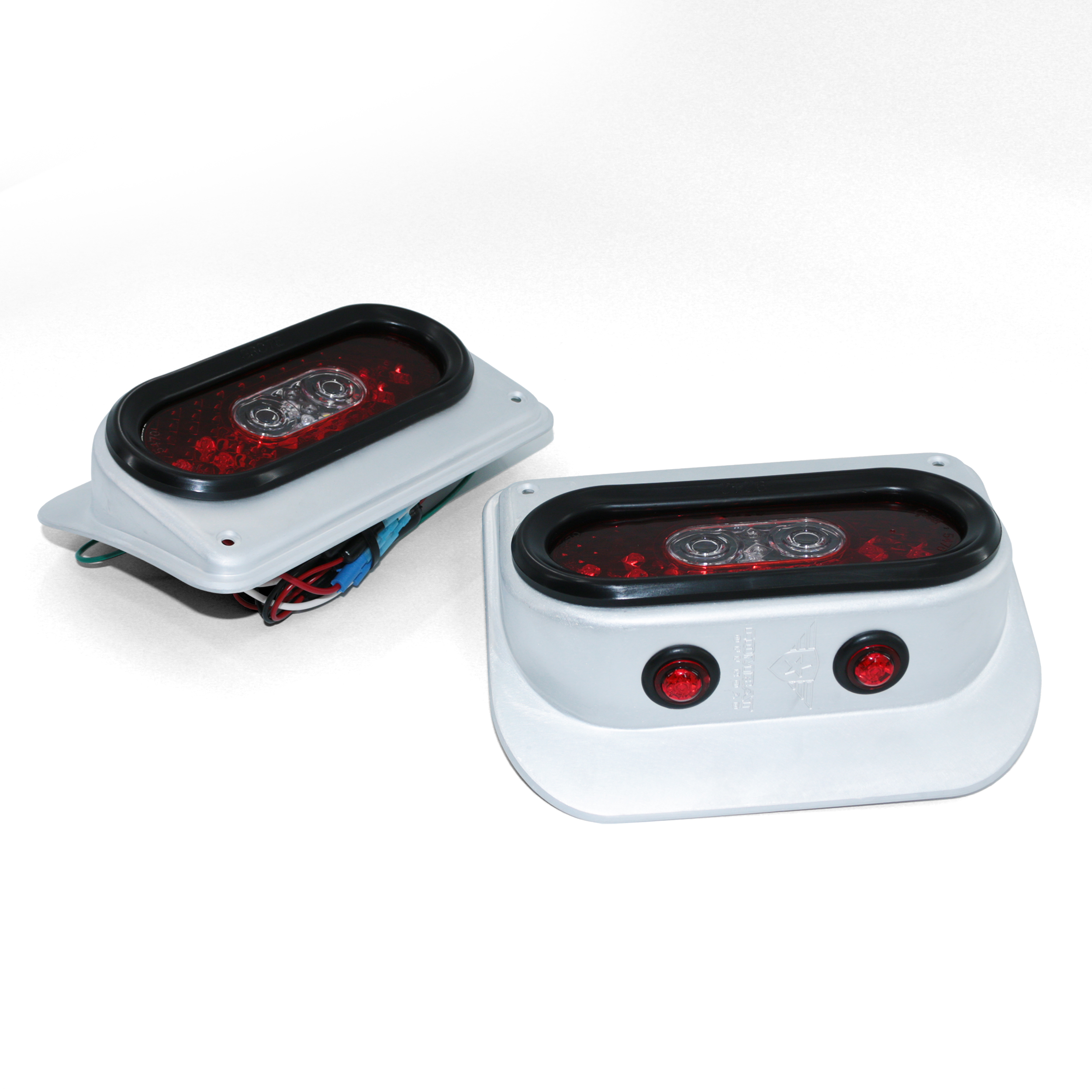 Jeep JK/JKU Wrangler Off Road LED Tail Light Kit - Raw Aluminum