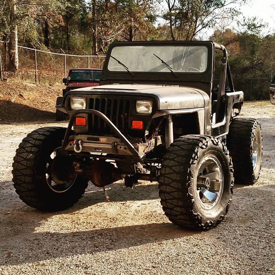Kit de conversión de eje delantero y trasero de ancho completo Motobilt para Jeep Wrangler YJ con Stinger