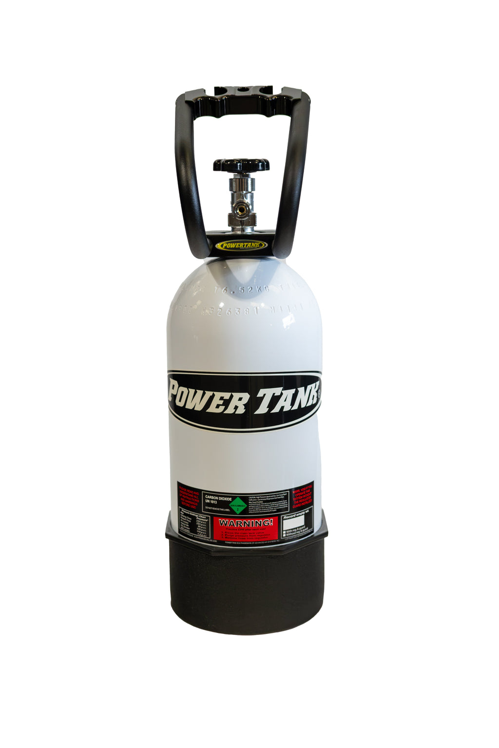 Botella de repuesto de CO2 de 10 lb con recubrimiento en polvo