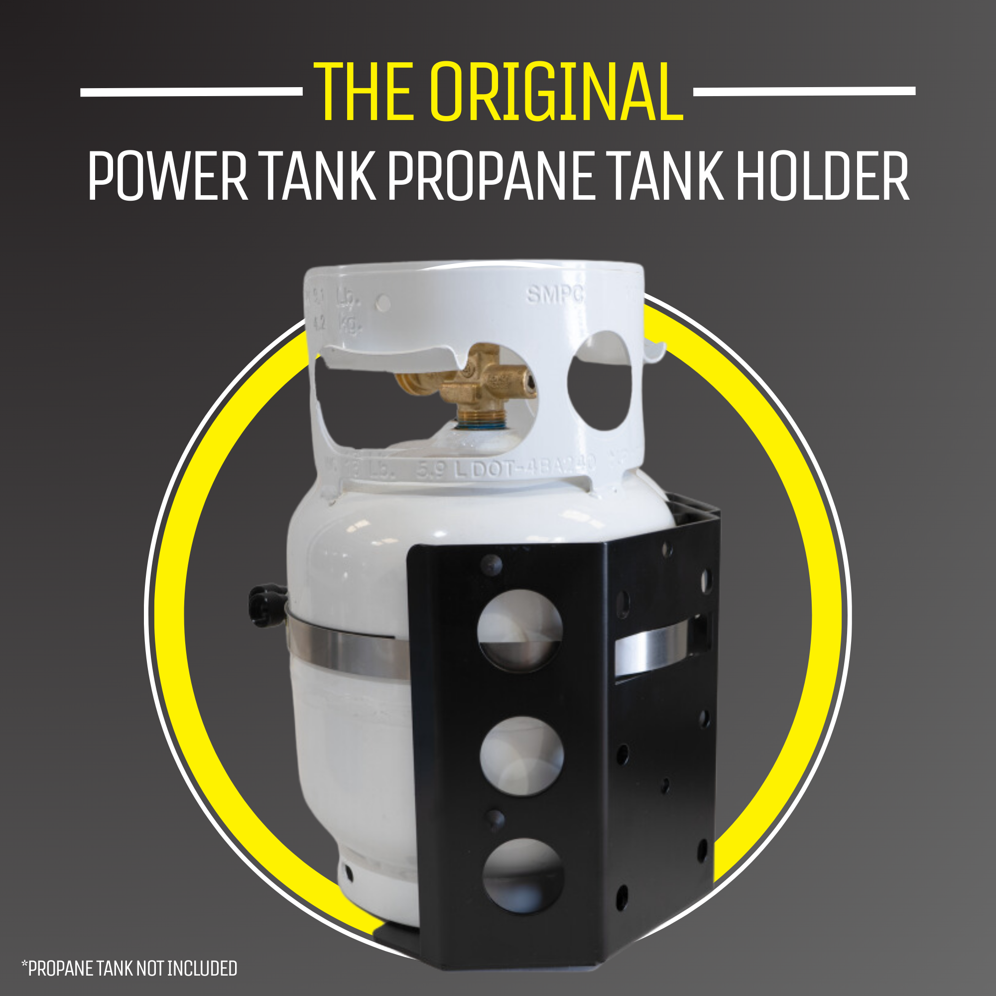 Power Tank Whitney OG Bracket for 5 lb Steel Propane Tanks