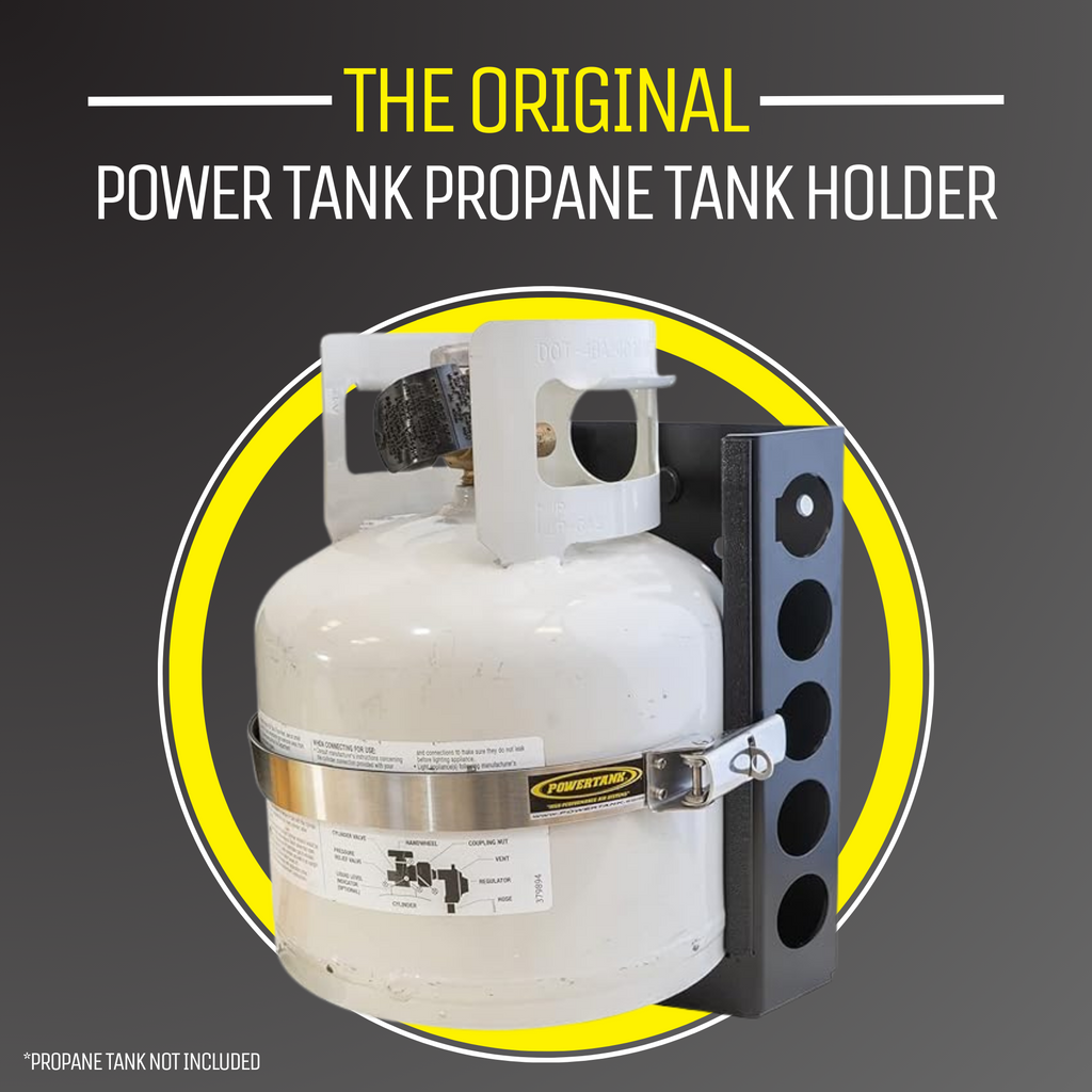 Power Tank Strato LOCKER Bracket for 4.25 lb, 10 lb, 11 lb Steel Propane Tanks