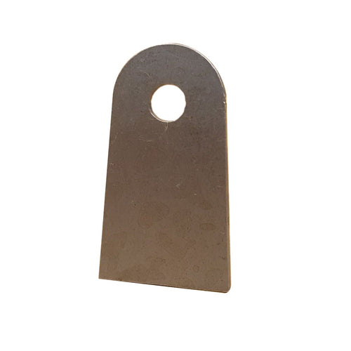 Lengüeta de calibre 14 con orificio de 3/8"