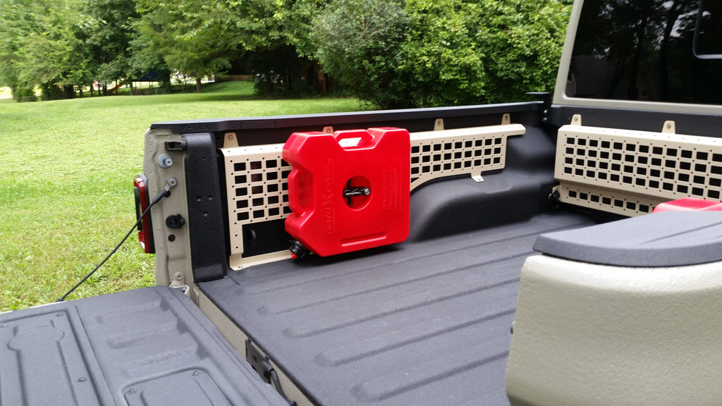Panel MOLLE de cama solo para el lado del conductor para Jeep JT Gladiator