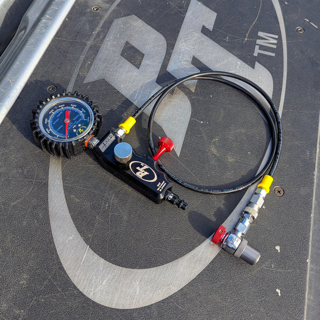 Power Tank Shock Inflator with Gauge Tool