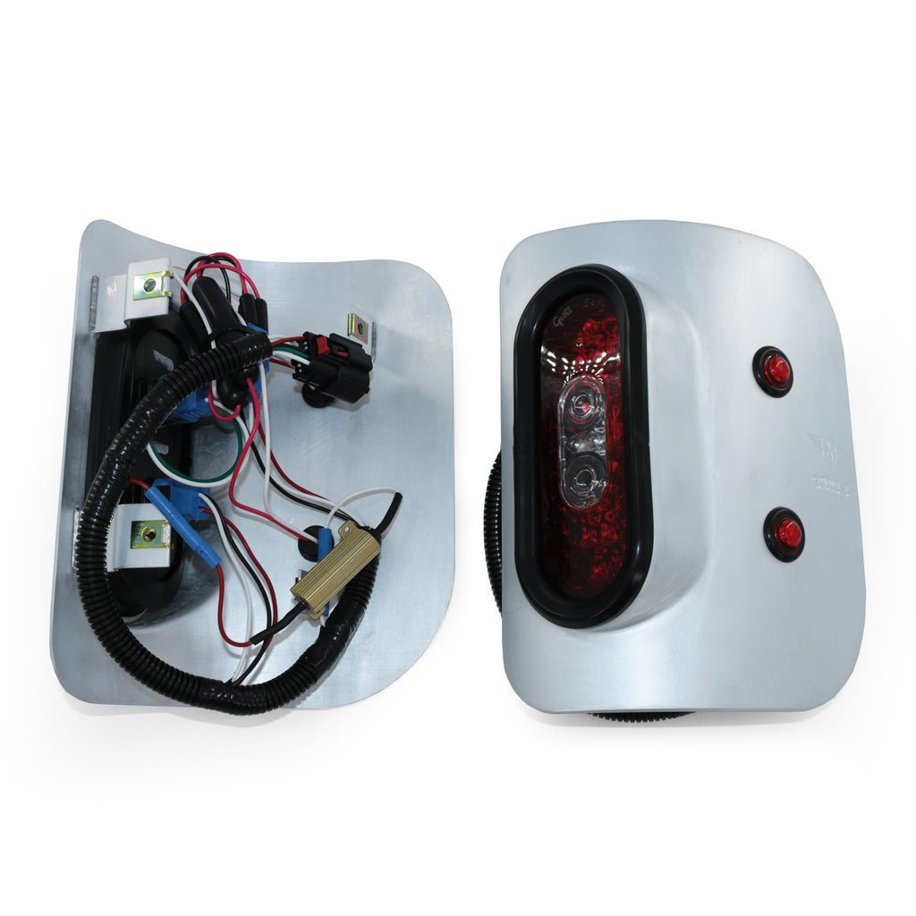 Jeep JT Gladiator Off Road LED Tail Light Kit - Raw Aluminum