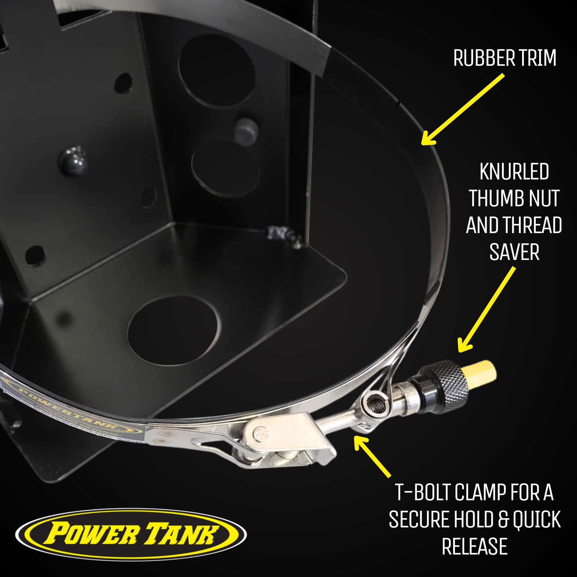 Power Tank Whitney OG Bracket for 5 lb Steel Propane Tanks