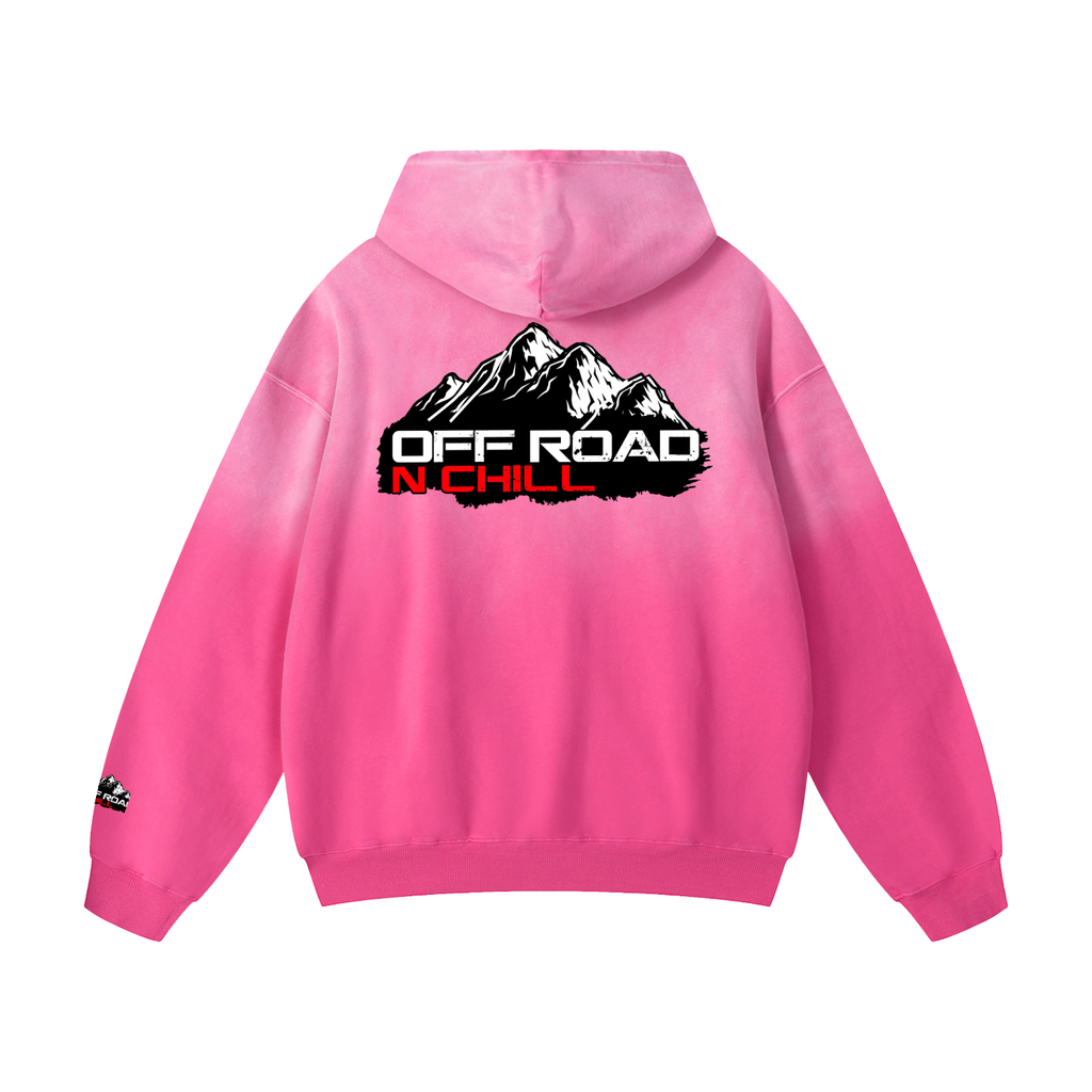 Off Road n Chill Heavyweight Sunfade Oversized Hoodie