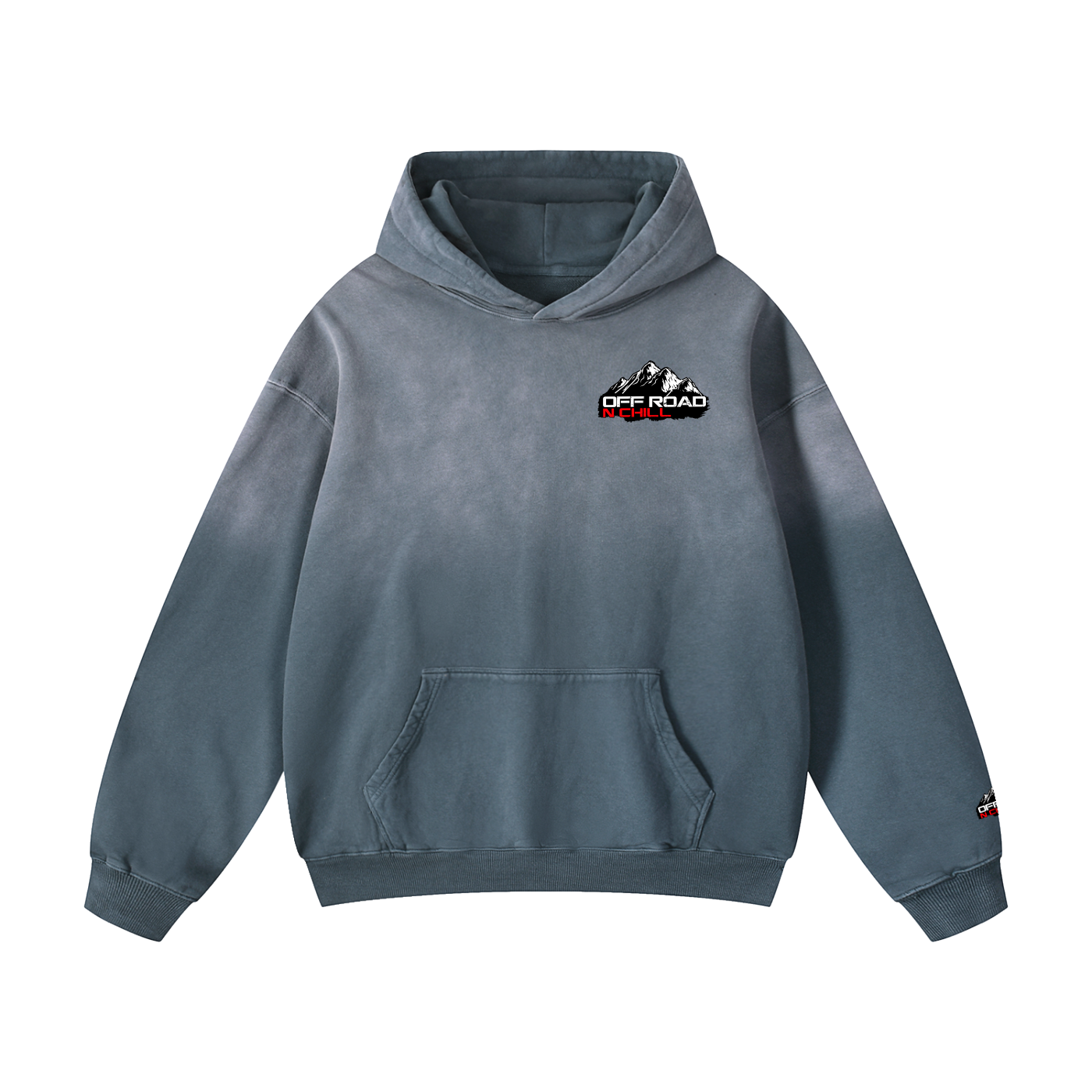 Off Road n Chill Heavyweight Sunfade Oversized Hoodie