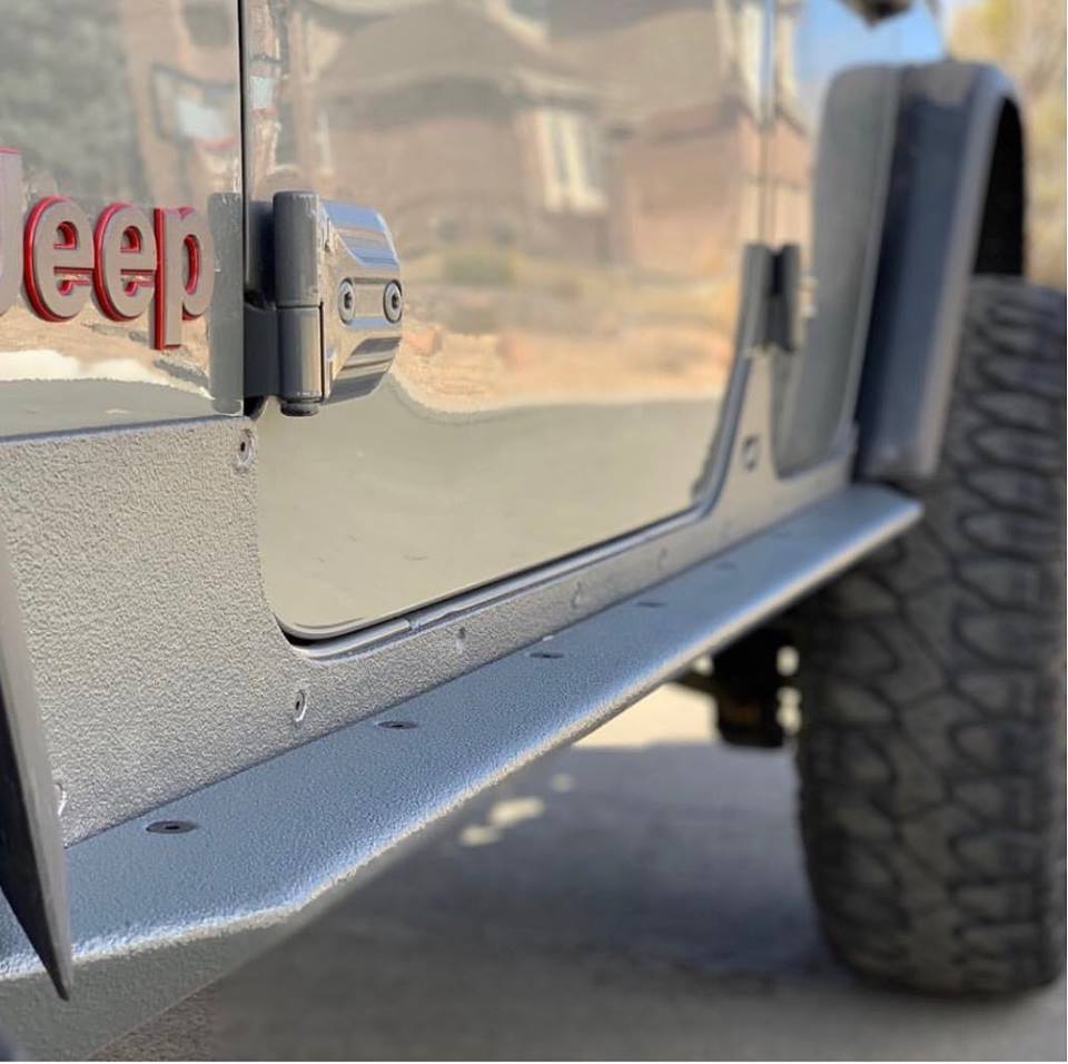 Crusher Rocker Guards w/ Step for Jeep JLU 4 Door