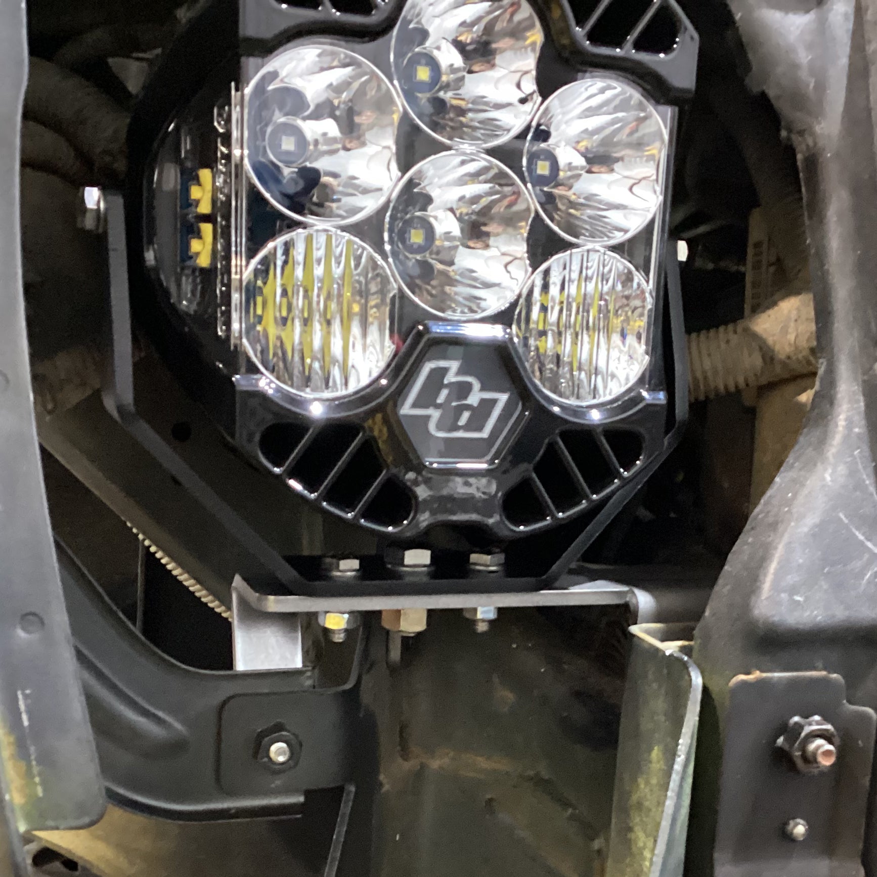 Headlight Bracket Kit for Baja Designs LP6 for Jeep JK