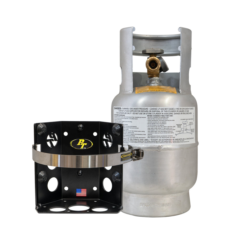 Power Tank Teton LOCKER Propane Tank Bracket for 5 lb LP Bottle 8 in Diameter