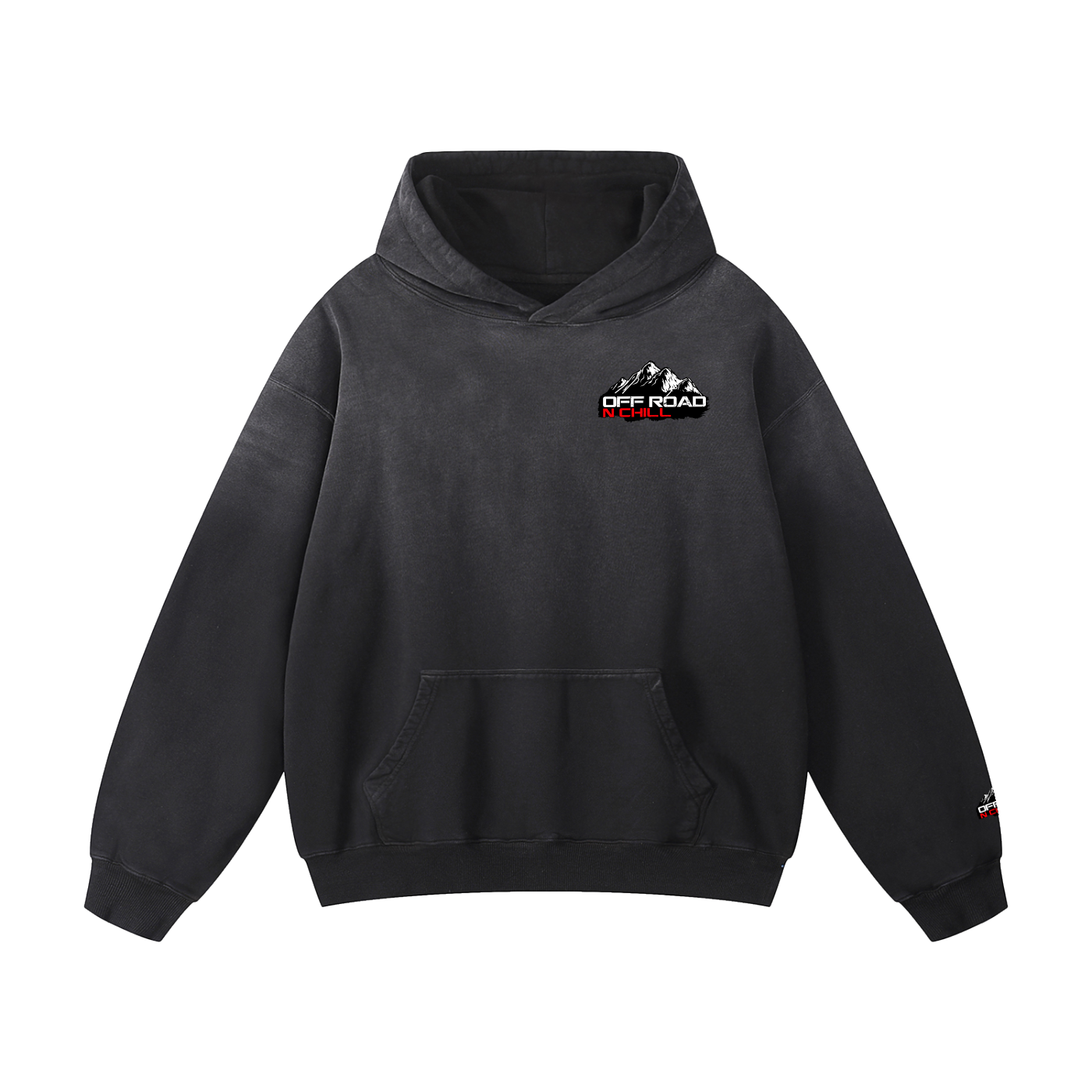 Off Road n Chill Heavyweight Sunfade Oversized Hoodie