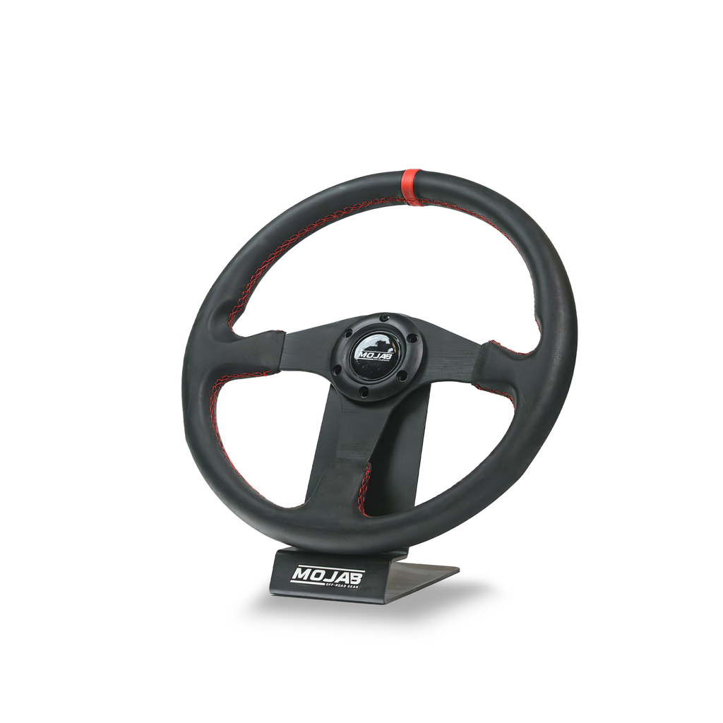 Mojab 13.5'' Flat Steering Wheel Leather or Suede