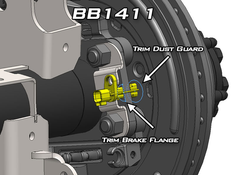 JK 1 Ton 14 Bolt Factory Disc ABS Kit