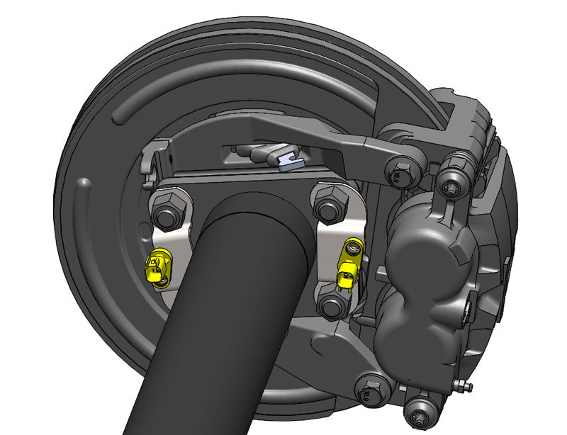 Soportes del sensor ABS - Eje de 14 pernos