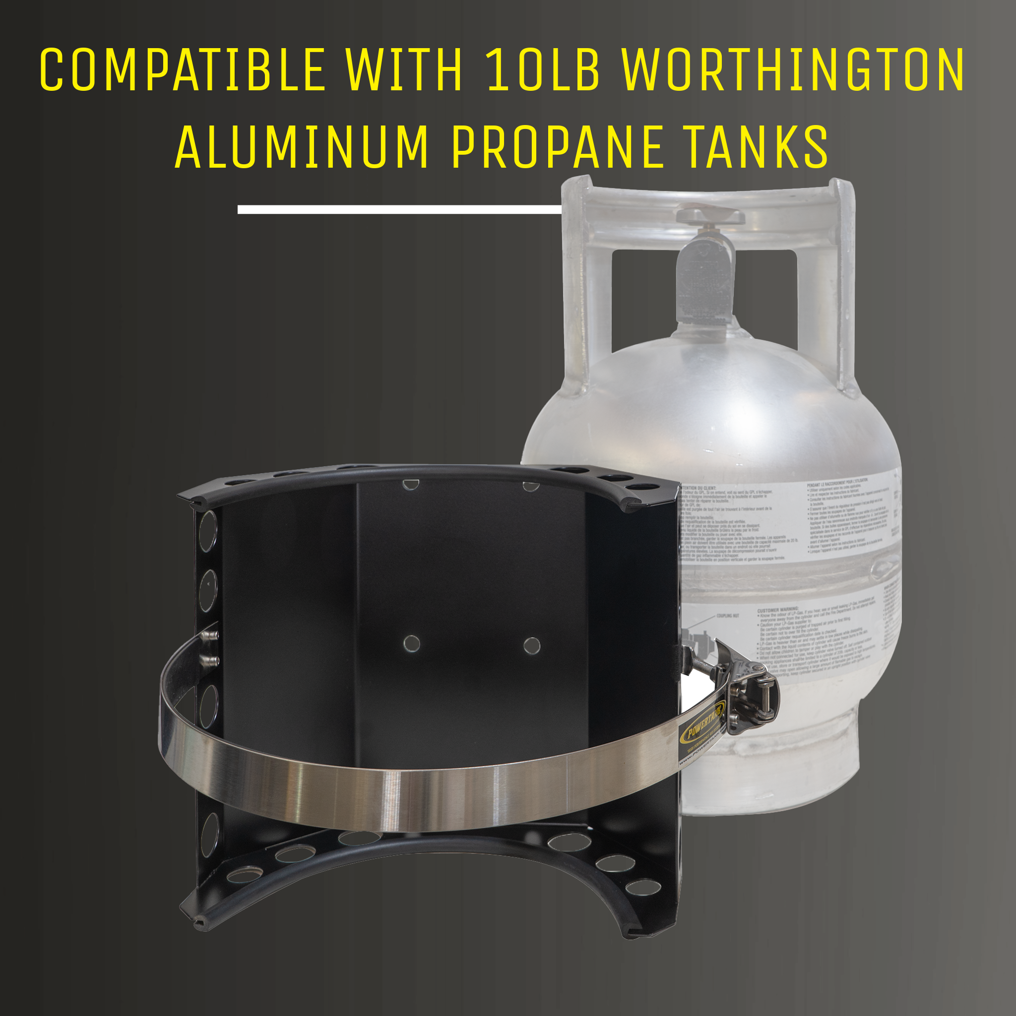 Power Tank Gannett MARINE Bracket for 10 lb. Aluminum Propane Tank
