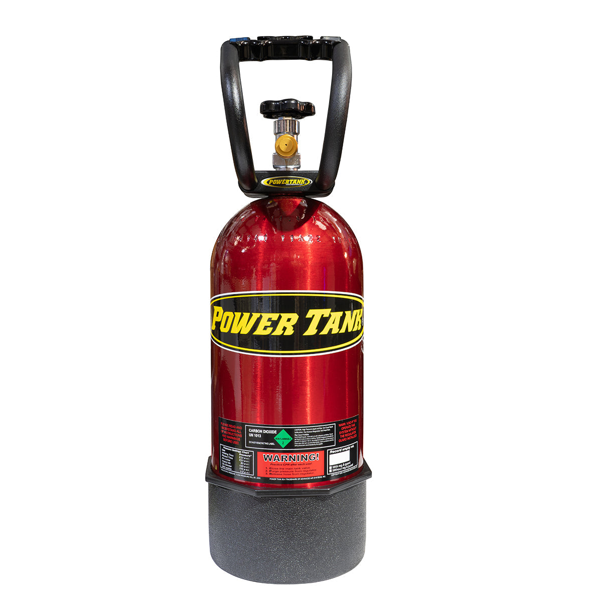 Botella de repuesto de CO2 de 10 lb con recubrimiento en polvo