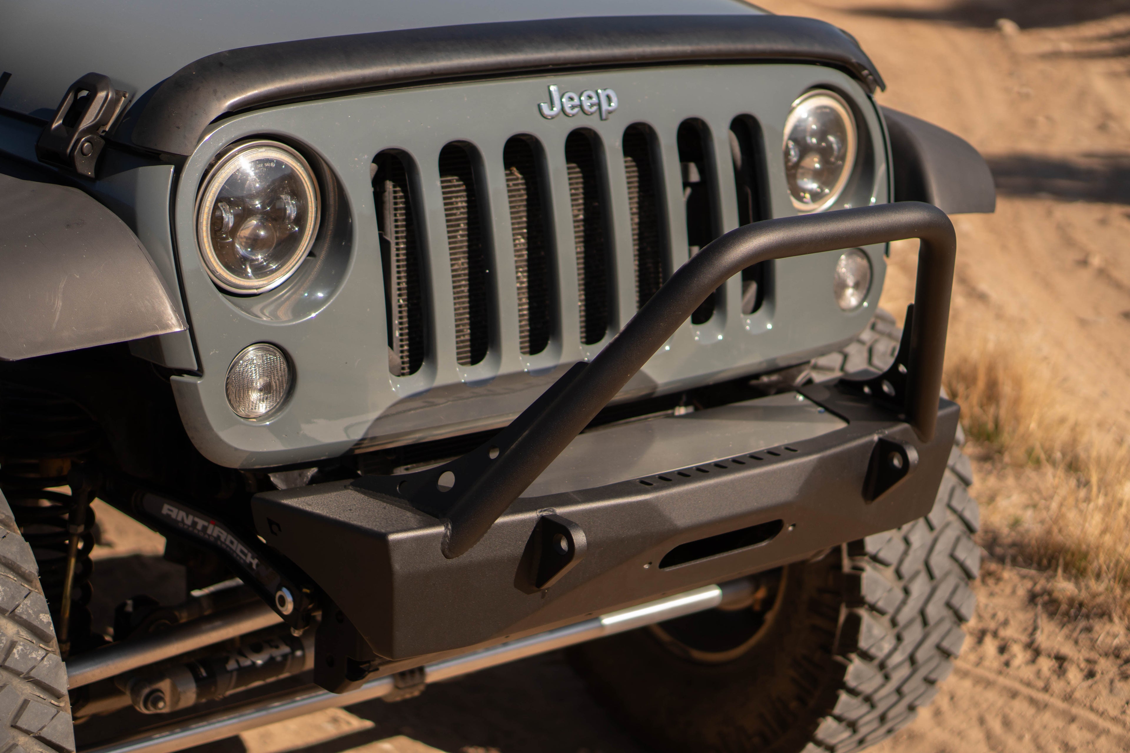 Artec Wrangler JK JL & Gladiator Sentinel Front Bumper with Hoop