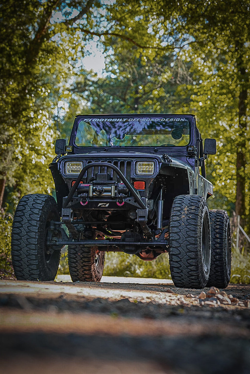 Guardabarros delanteros Hatchet Highline 0" Flare para Jeep YJ - Aluminio