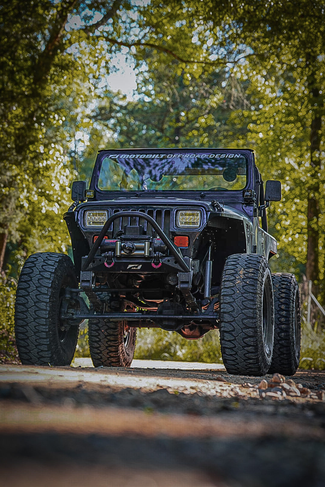 Guardabarros delanteros Hatchet Highline 0" Flare para Jeep YJ - Aluminio