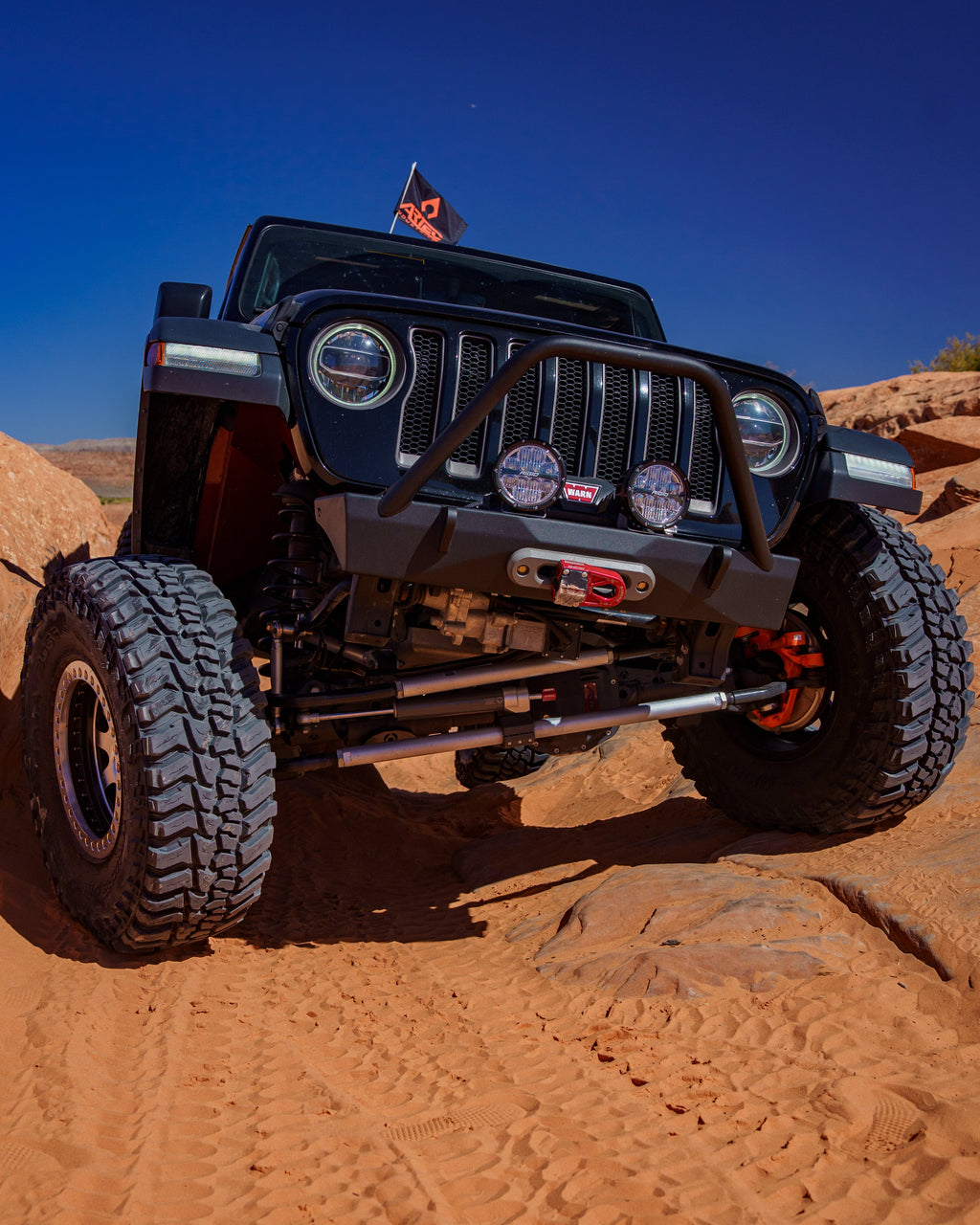 Artec Wrangler JK JL & Gladiator Sentinel Front Bumper with Hoop