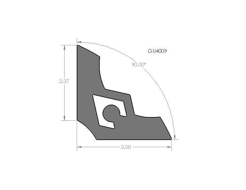 Artec 3" Simple  A-Blade Gusset - 90 Degrees