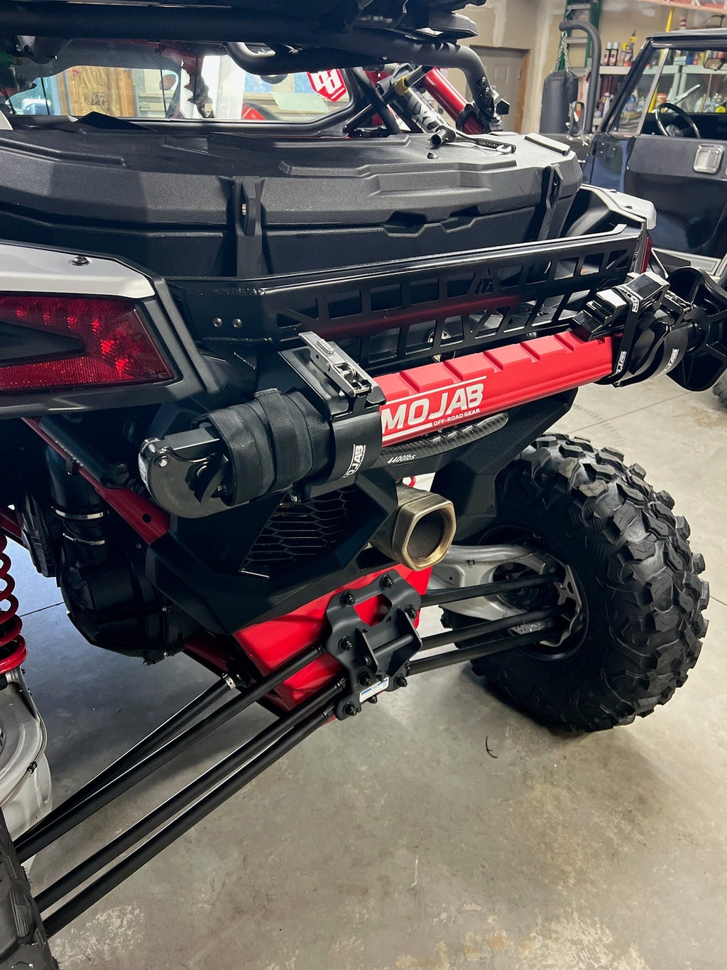 Gato hidráulico compacto Mojab CarbonPro con abrazaderas de montaje MLH de 40''