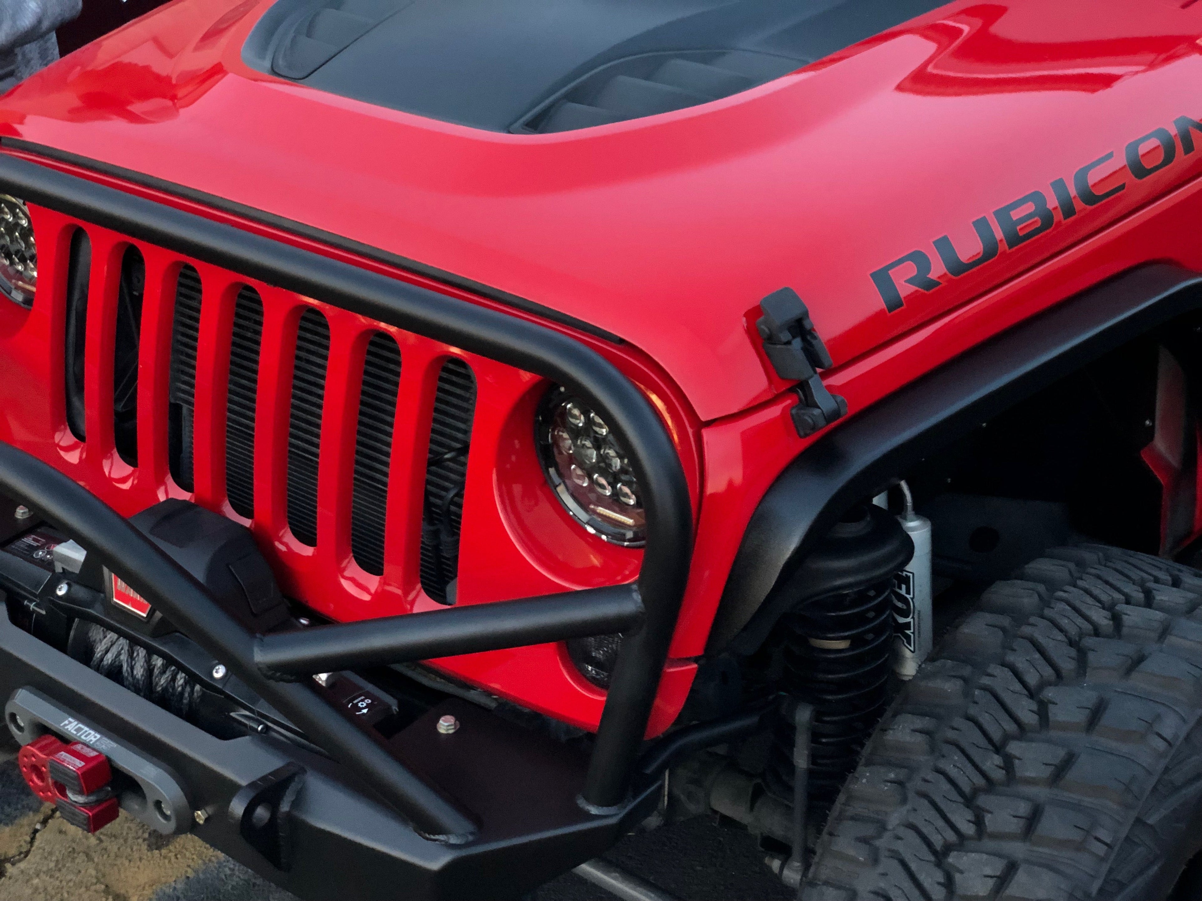 Crusher Front Fender 2" Flare for Jeep JK / JKU - Steel