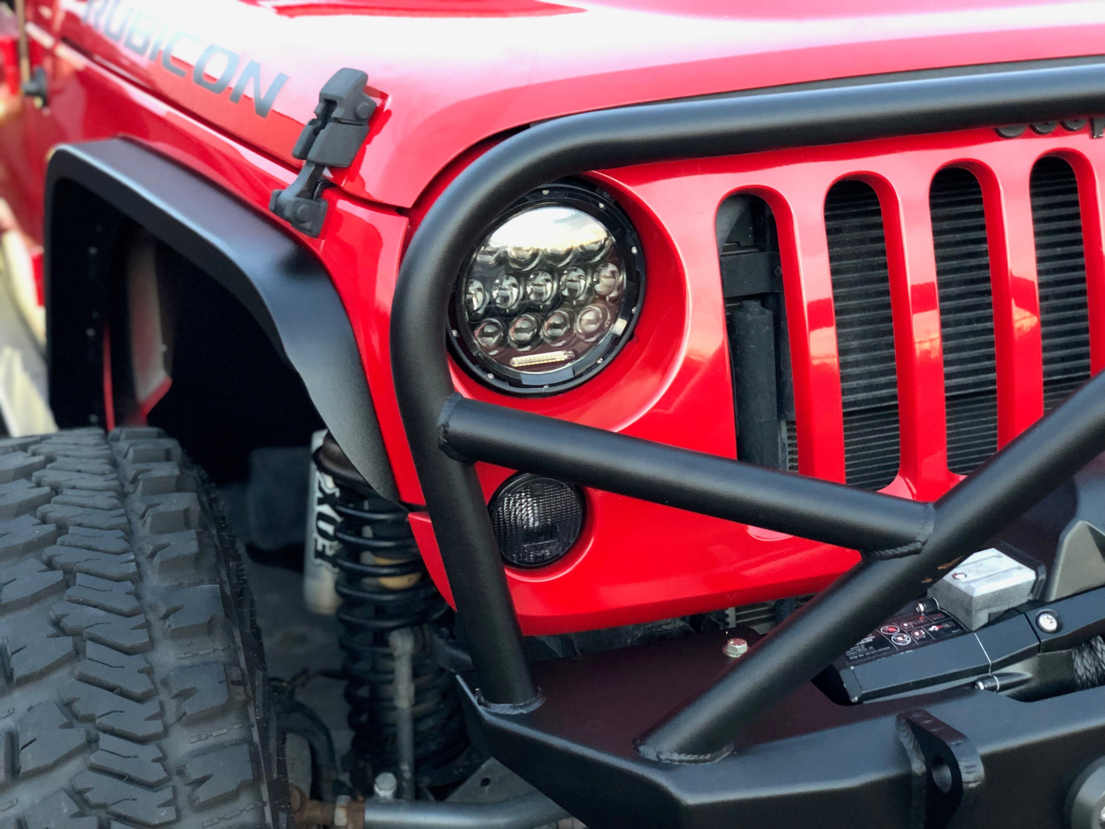 Crusher Front Fender 2" Flare for Jeep JK / JKU - Steel
