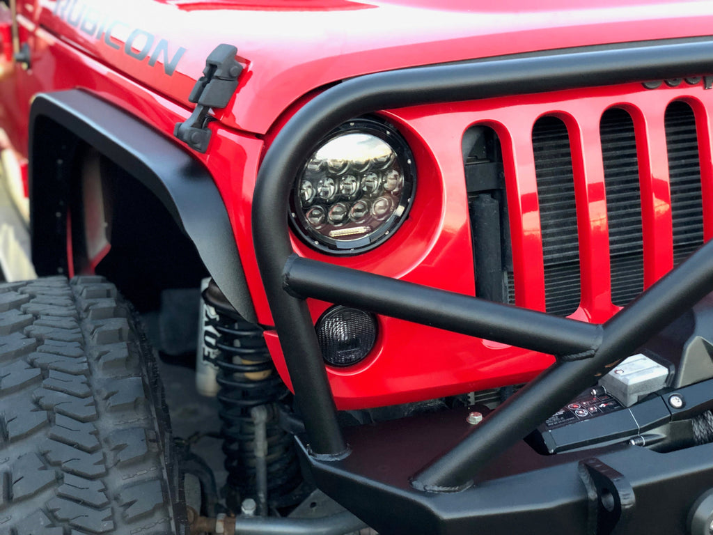 Crusher Front Fender 2" Flare for Jeep JK / JKU - Aluminum