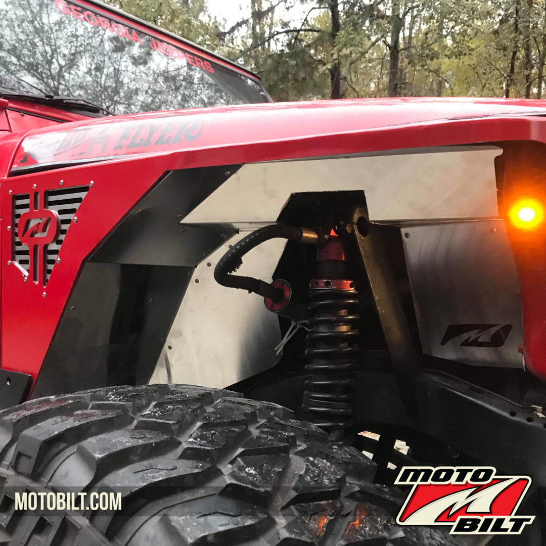 Kit de guardabarros interiores Hatchet High Line en blanco para Jeep TJ / LJ
