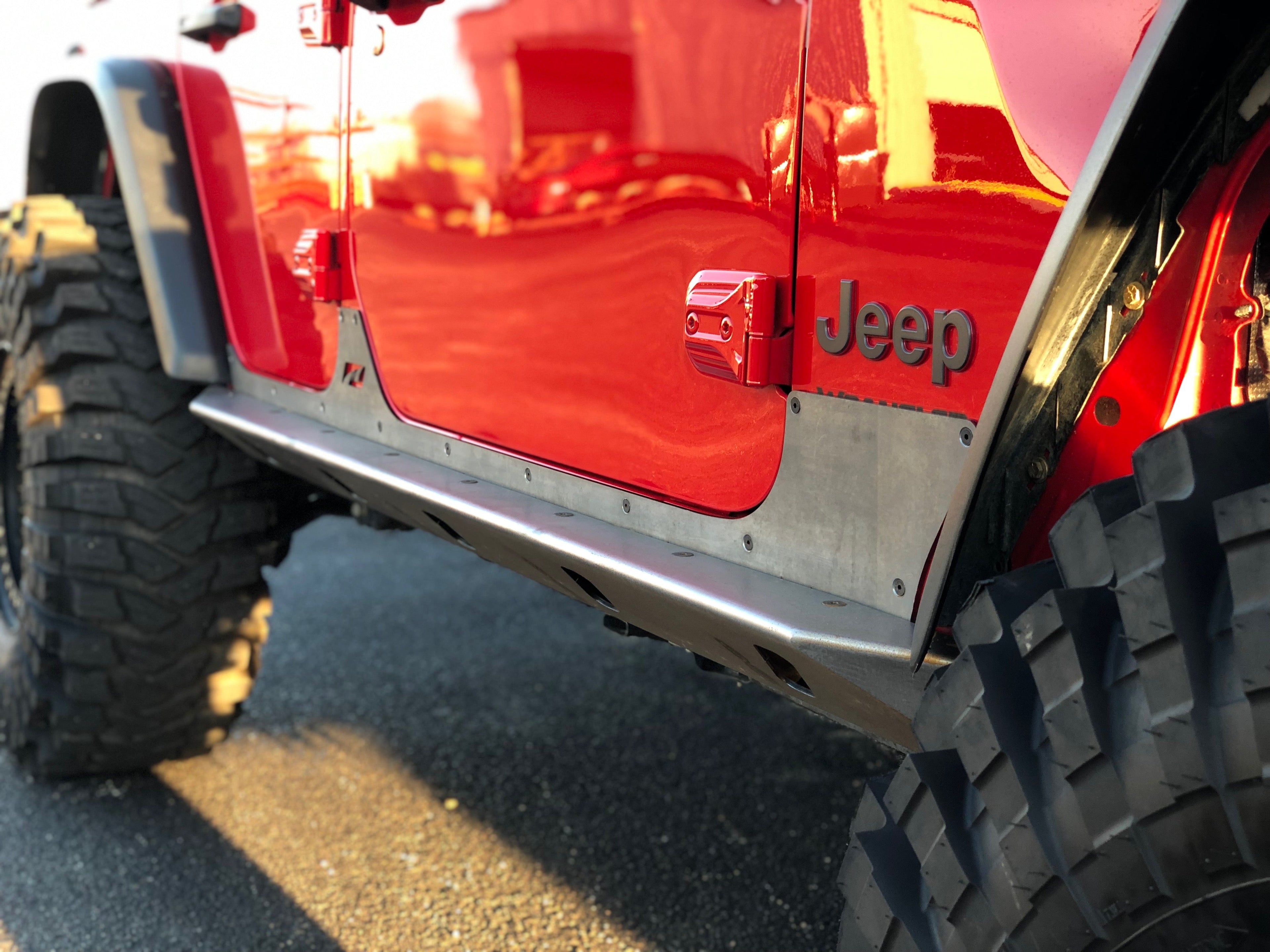 Crusher Rocker Guards w/ Step for Jeep JLU 4 Door