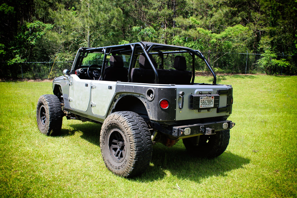 Medias puertas traseras de aluminio para Jeep JK
