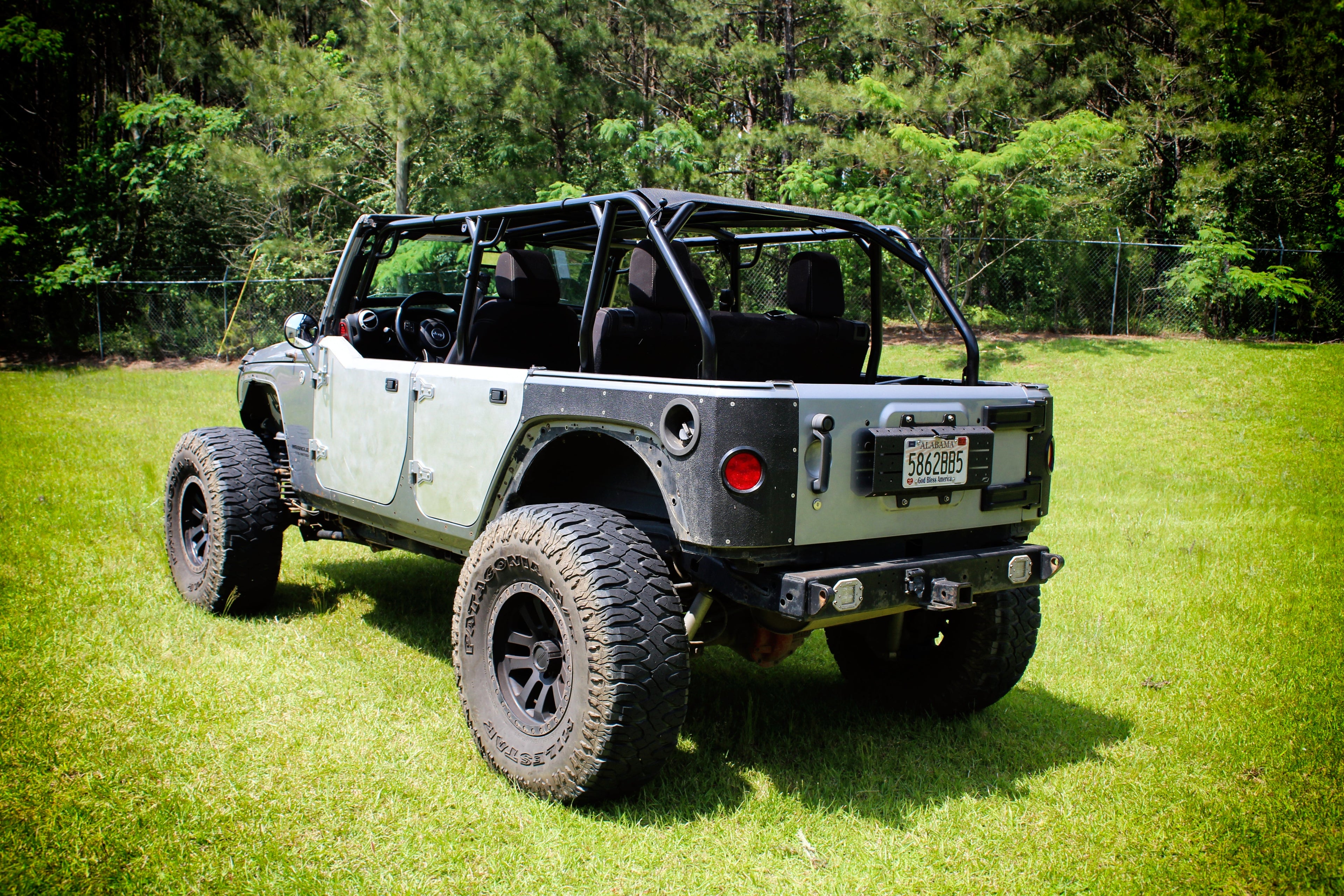 Medias puertas traseras de aluminio para Jeep JK