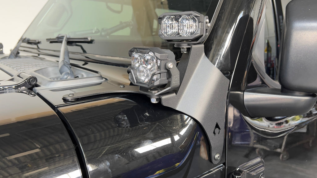 Artec Jeep Wrangler JL Gladiator JT A-Pillar Dual Surface Light Mount