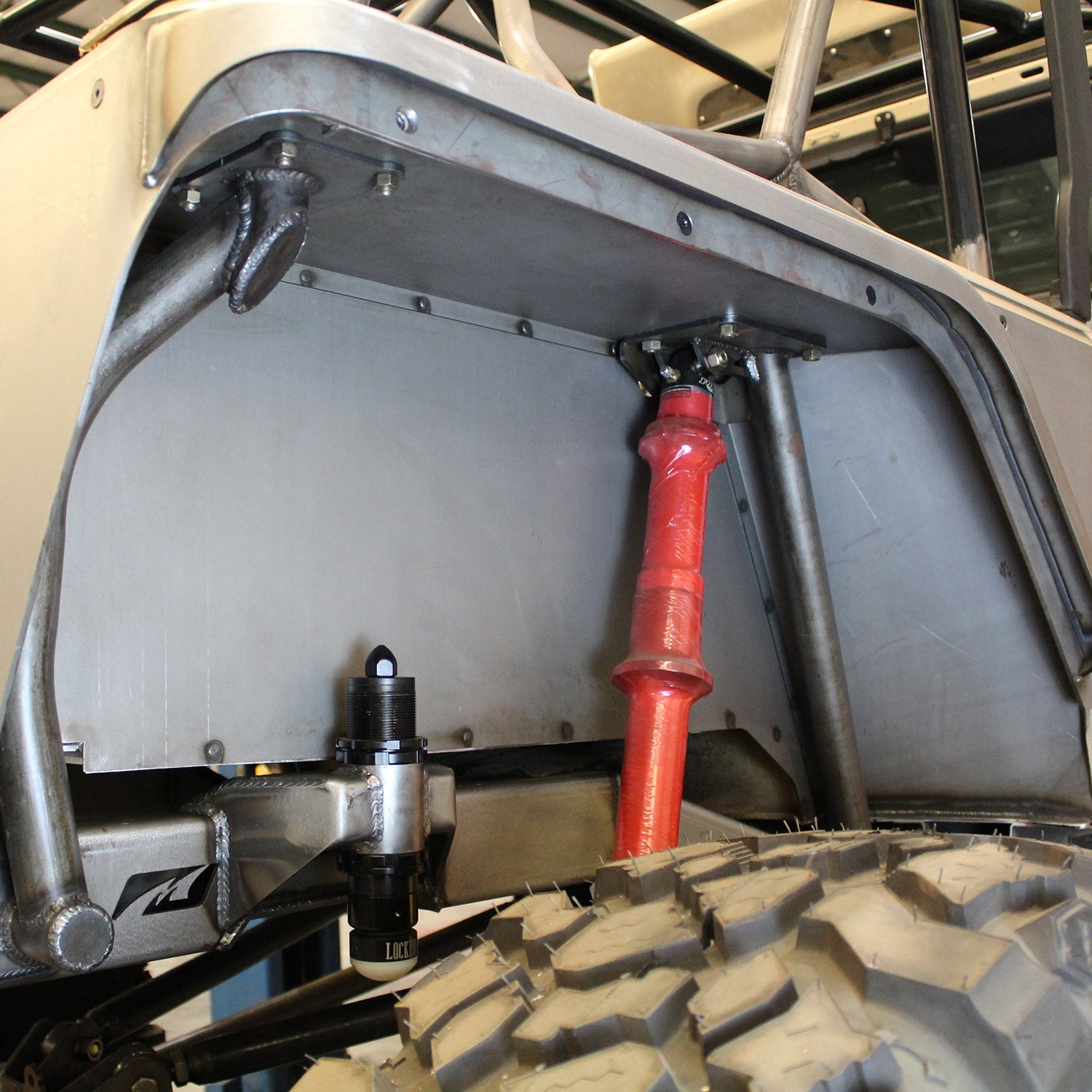 Guardabarros interior trasero alto y transparente para Jeep TJ