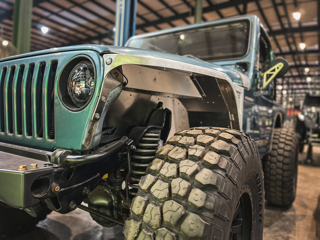 Hatchet High Line Front Fenders 2" Flare for Jeep TJ/LJ - Aluminum