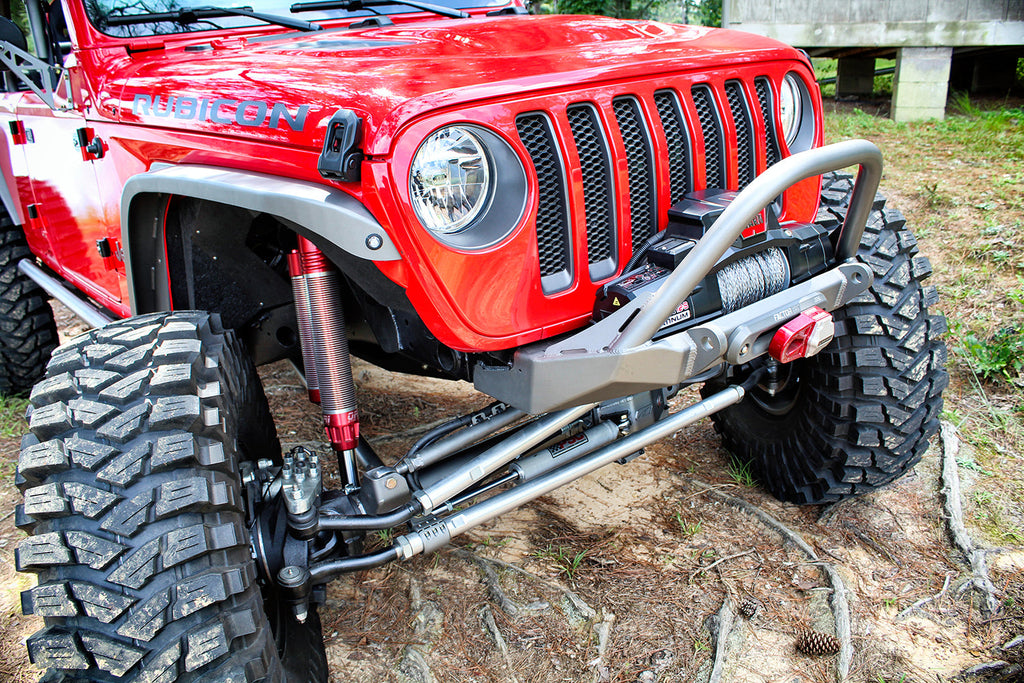 Parachoques delantero con barra protectora Motobilt Tomahawk Frame Chop para Jeep Wrangler JK, JL y Gladiator JT