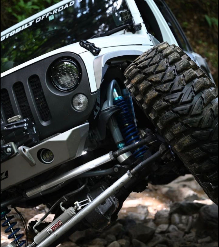 Crusher Front Fender 2" Flare for Jeep JK / JKU - Steel