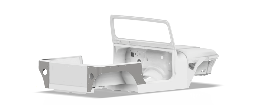 Comp Cut Corner Guards for Jeep YJ - Aluminum