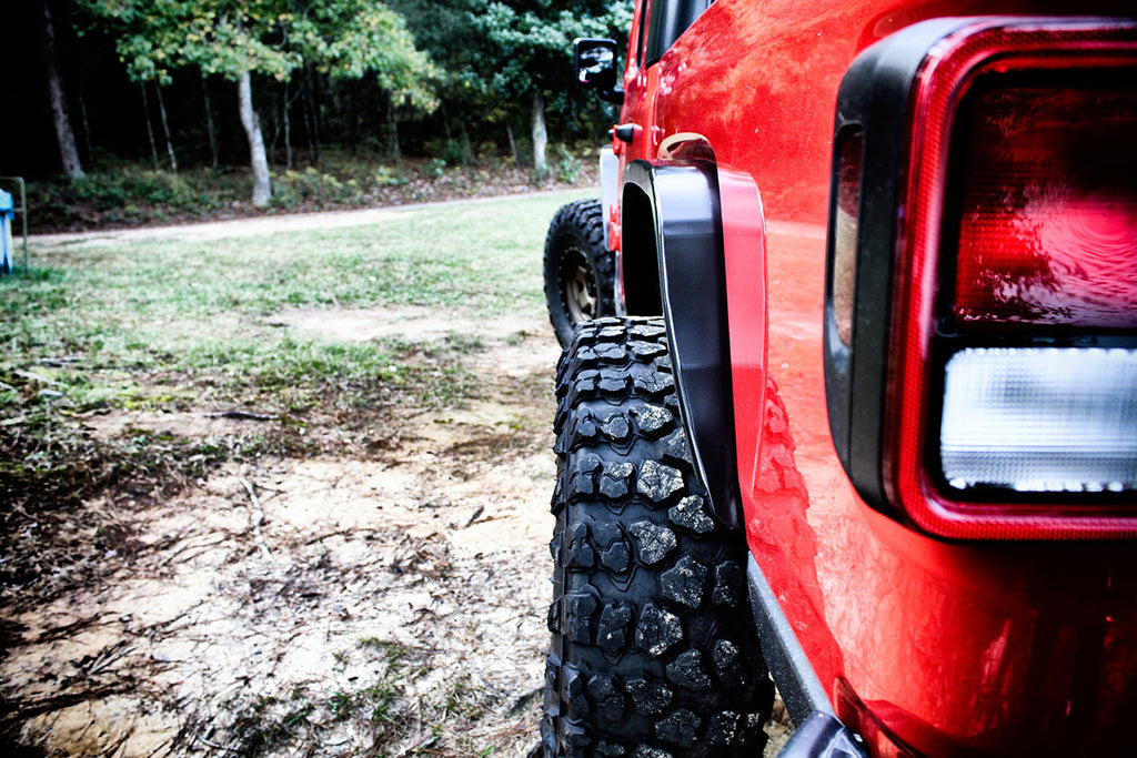 Crusher Rear Fender Flares for Jeep JT Gladiator - Aluminum