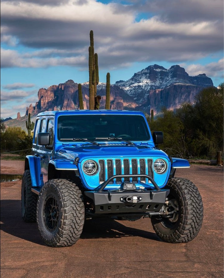 Defensa delantera Motobilt Jeep Wrangler JL / Gladiator JT Crusher con barra protectora