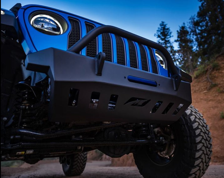 Defensa delantera Motobilt Jeep Wrangler JL / Gladiator JT Crusher con barra protectora